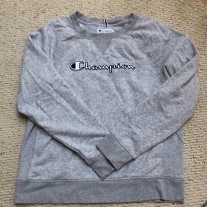 Champion sweatshirt.